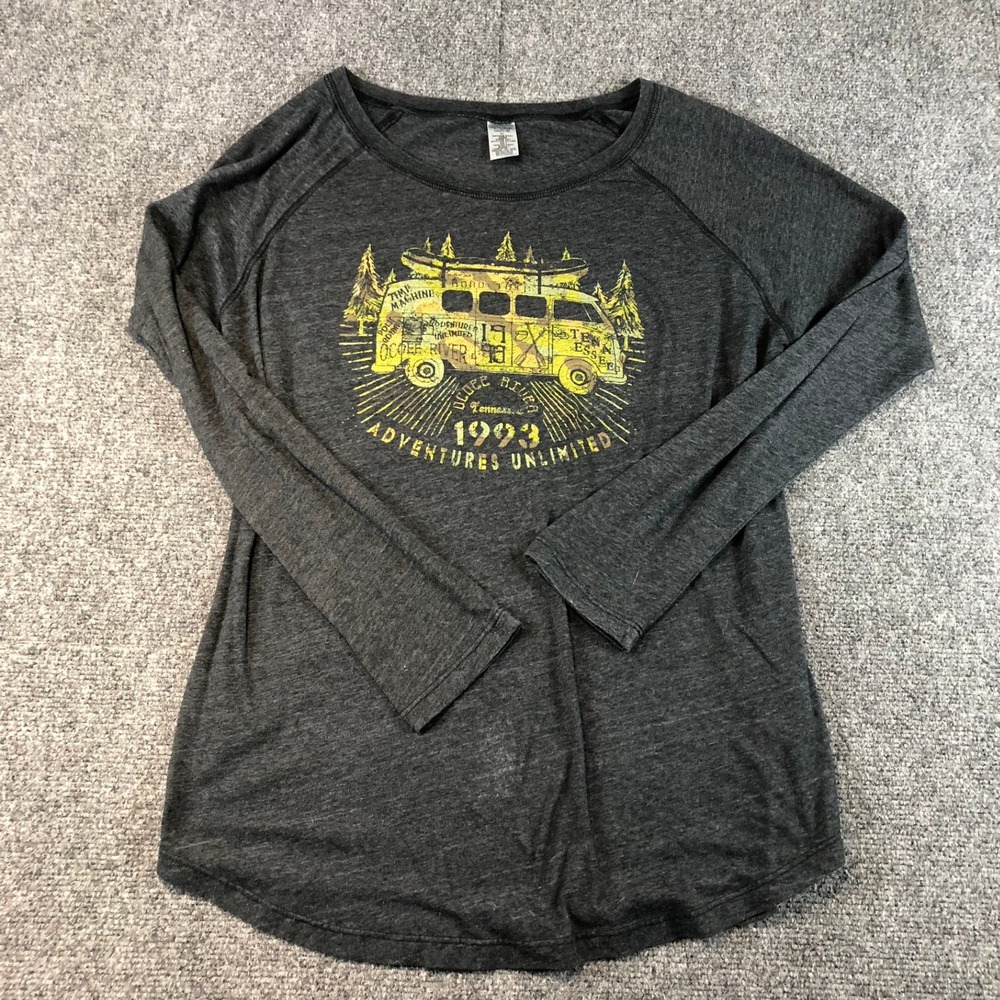 Adventures Unlimited 1993 Tennessee Ocoee River Van Kayak ‎ Long Sleeve Shirt XL